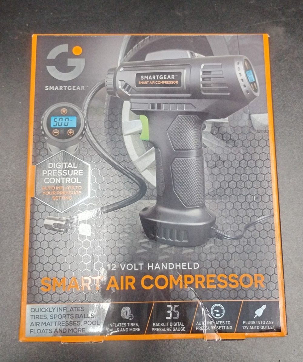 G Smartgear 12 Volt Handheld Portable Smart Air Compressor DC Powered